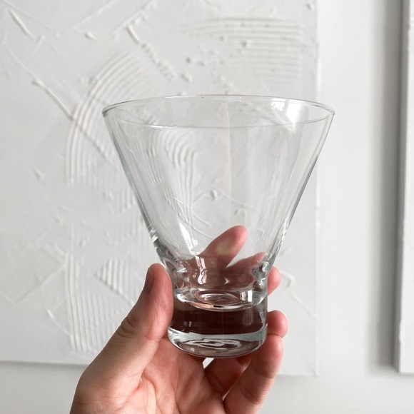 Vintage Midcentury Scandinavian Stemless Martini Glasses - Set of 4 - Picture 1 of 11